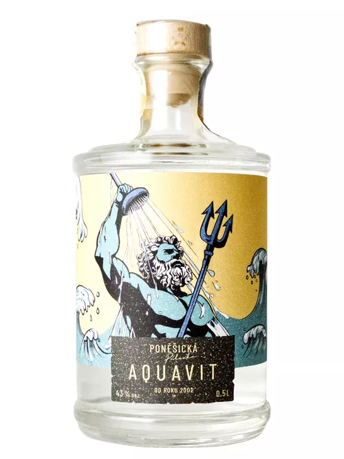 Lihovar Poněšice Poněšický AQUAVIT 43% 0,5l